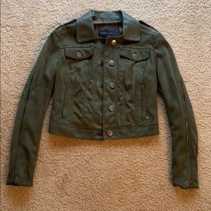 NWT mock-suede jacket
